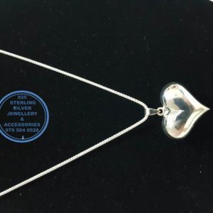 925 sterling Silver Pendant - Showstopper Large heart pendant - Stunning!! Price per 1 pendant Price excludes chain 30 mm left to right diameter All prices excludes national nominal door-to-door delivery fee