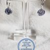 925 sterling Silver Earrings - Pretty Woman Half Hoop Dangle Cubic Zirconia Clear Charm Price is for 1 pair of earrings  12 mm charm diameter All prices excludes national nominal door-to-door delivery fee Although some earrings might be similar size price is determined on weight as well as manufacturer although all our products are manufactured from the best quality 925 Sterling Silver.