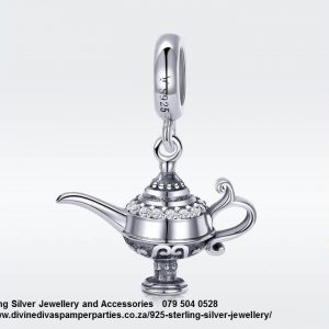925 Sterling Silver Genie's Lamb Charm. Pandora Compatible