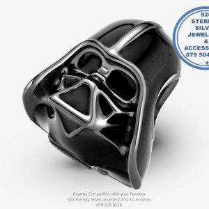 925 Sterling Silver Darth Vader Starwars Pandora Compatible Charm.