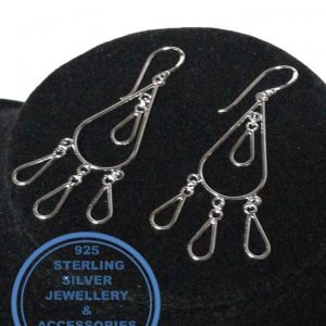 925 Sterling Silver Earring - Showstopper Chandelier Dangle Drop Earrings - 1 pair Prices Excludes National delivery to your door at a nominal fee.