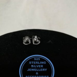 925 Sterling Silver Earring - Sterling Silver Heart Studs - Earrings - 1 pair Prices Excludes National delivery to your door at a nominal fee.