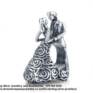 925 Sterling Silver Husband and Wife Dancing Charm Compatible with your Pandora.