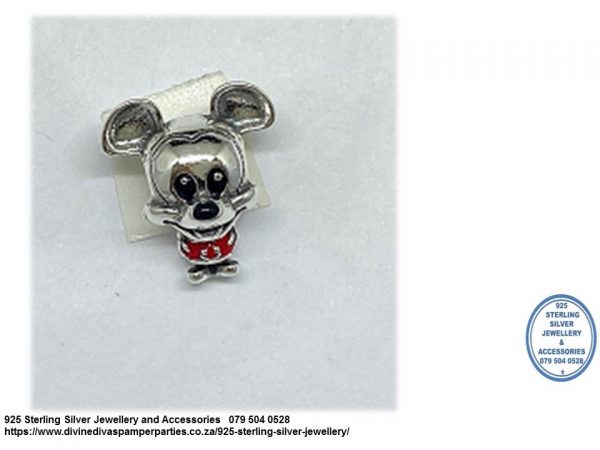 925 Sterling Silver Baby Mickey Mouse   Charm Bead. Pandora Compatible 