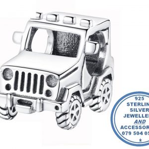925 Sterling Silver Jeep Pandora Compatible Bead Charm. Pandora Compatible