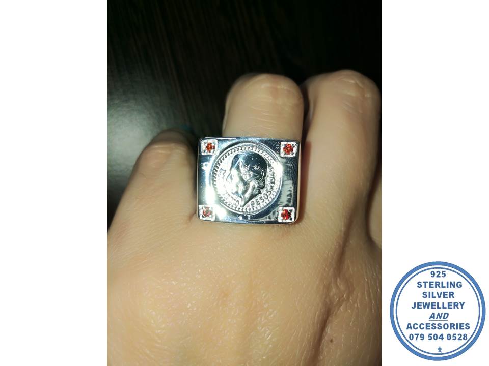 925 Sterling Silver Ring MEN St Christopher Extra Large Ring